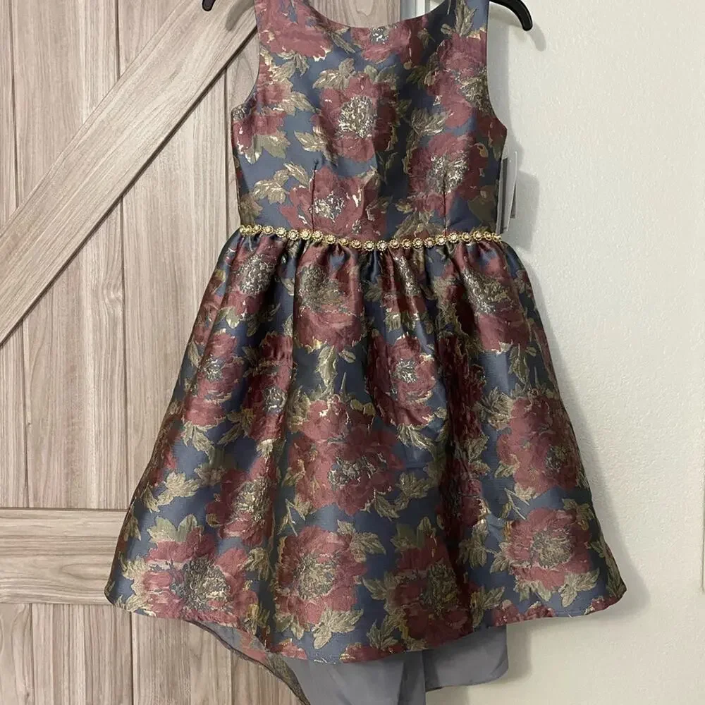 NWT Belle Bagley Mishka 16 floral jacquard dress